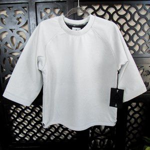 UNIF Thick Shirt Half Sleeves in Light Gray~Orig. $150